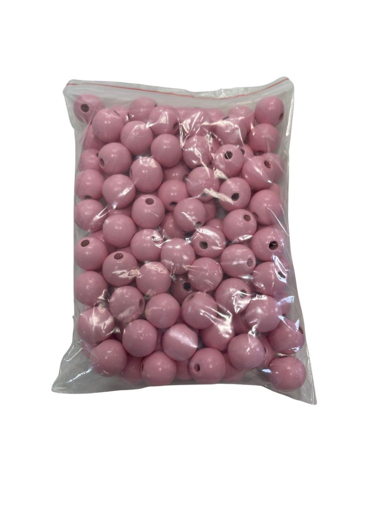100 16mm Beads - Pink