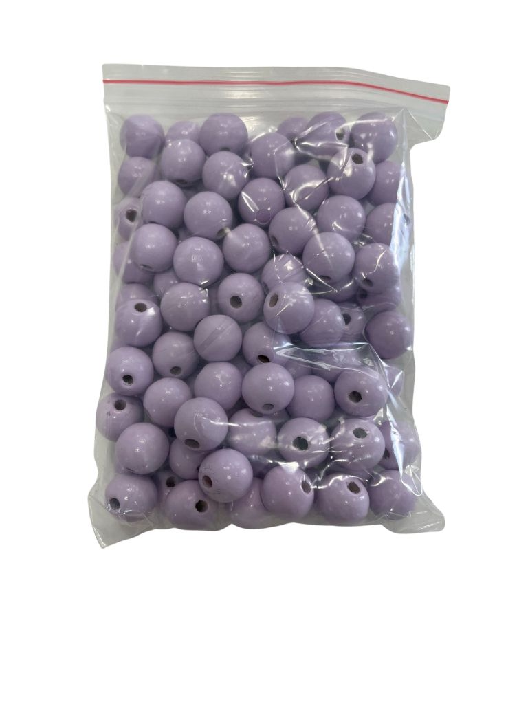 100 16mm Beads - Purple