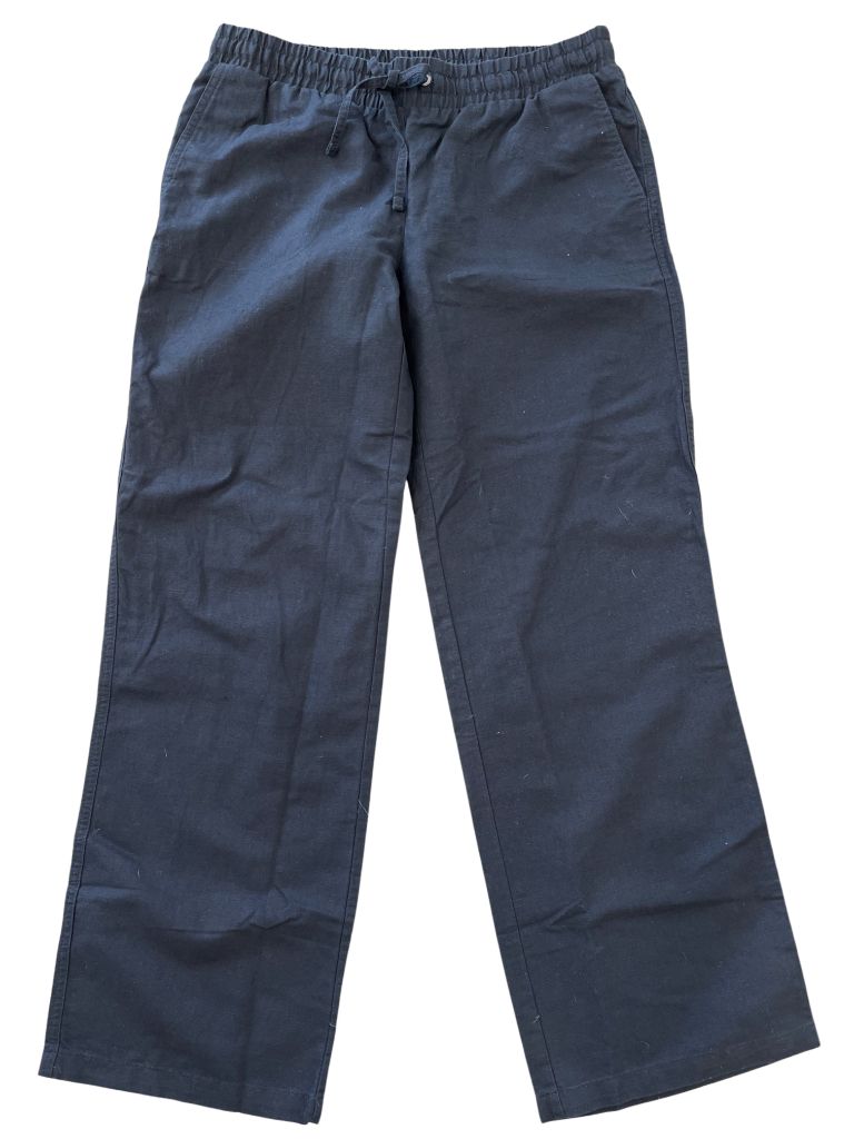 Amazon Essentials Black Linen Wide Leg Pants