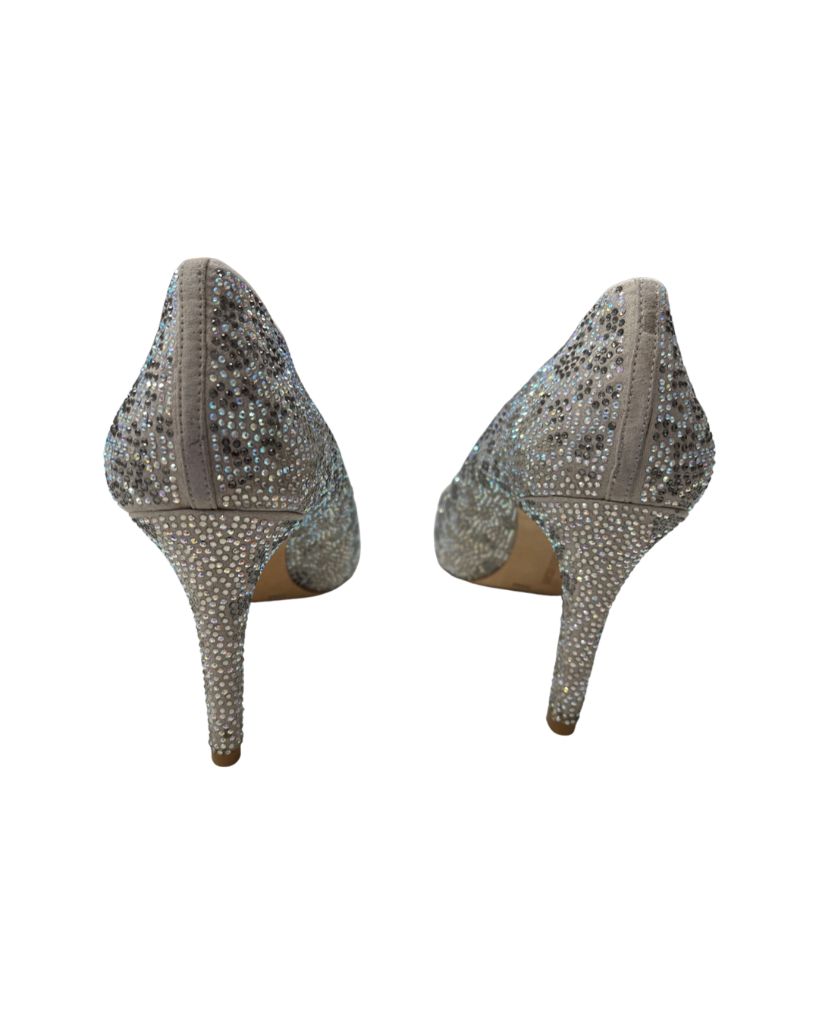 Antonio Melani Silver Sequin Stiletto Heels