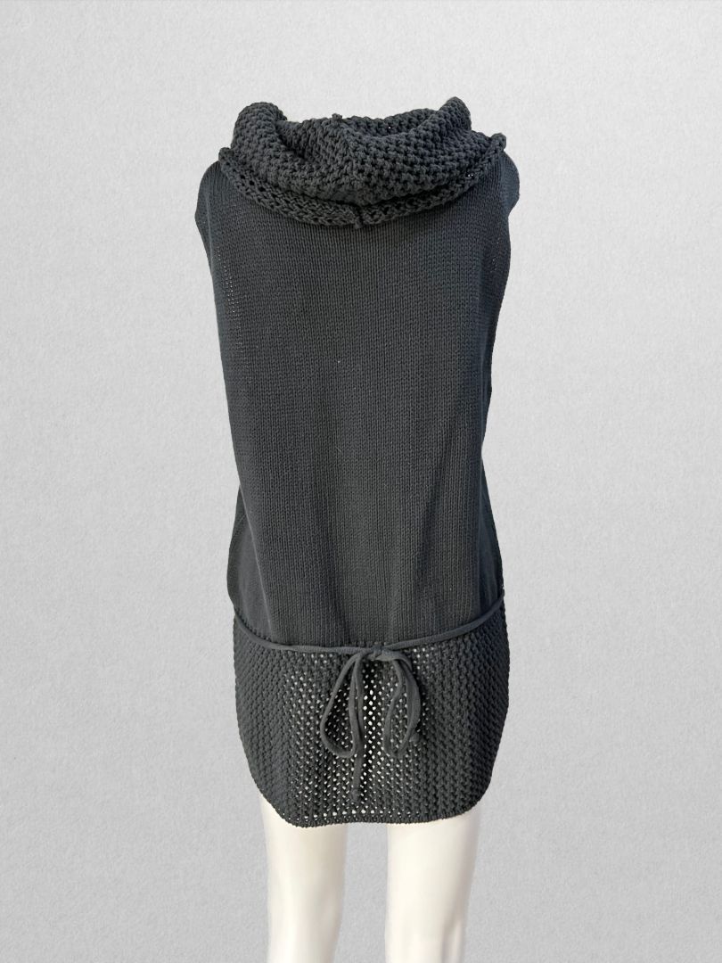 Avenue Sleeveless Navy Knit Tunic Sweater