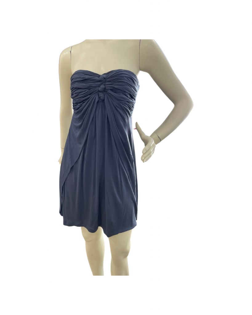 BCBGMAXAZARIA Navy Strapless Mini Dress