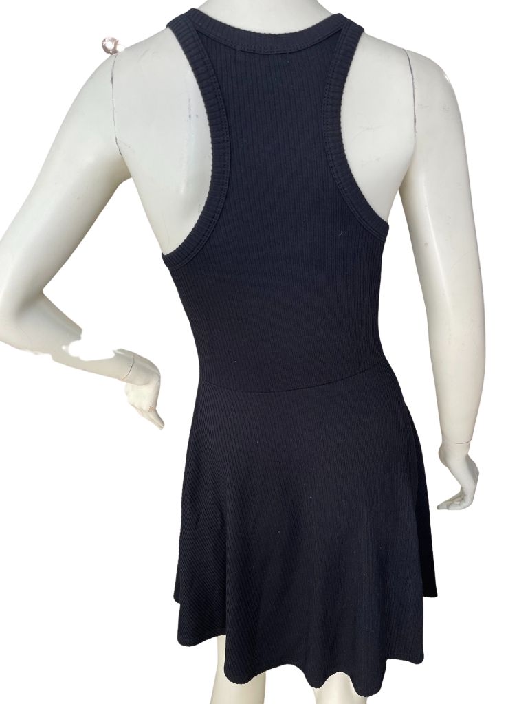 BP Long Black Ribbed Sleeveless Dress