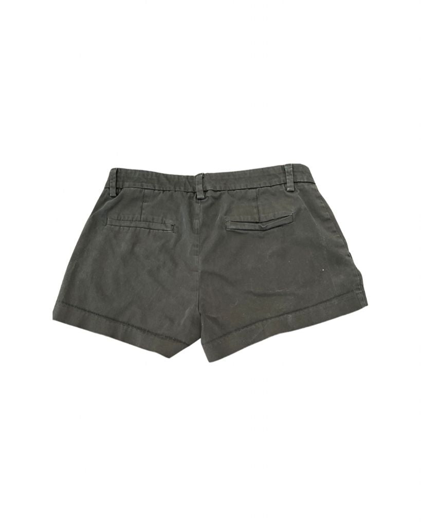 Banana Republic Black Flat Front Button Shorts