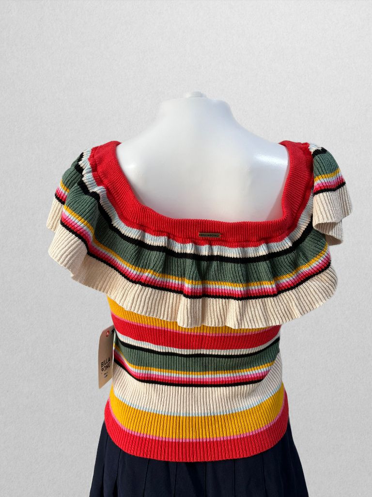 Billabong Off Shoulder Take a Trip Sweater Top