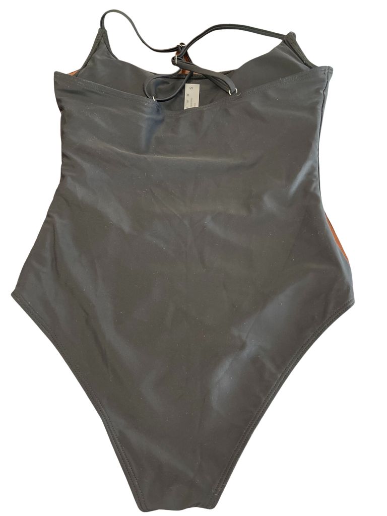 Black Swim One Piece with Spaghetti Straps