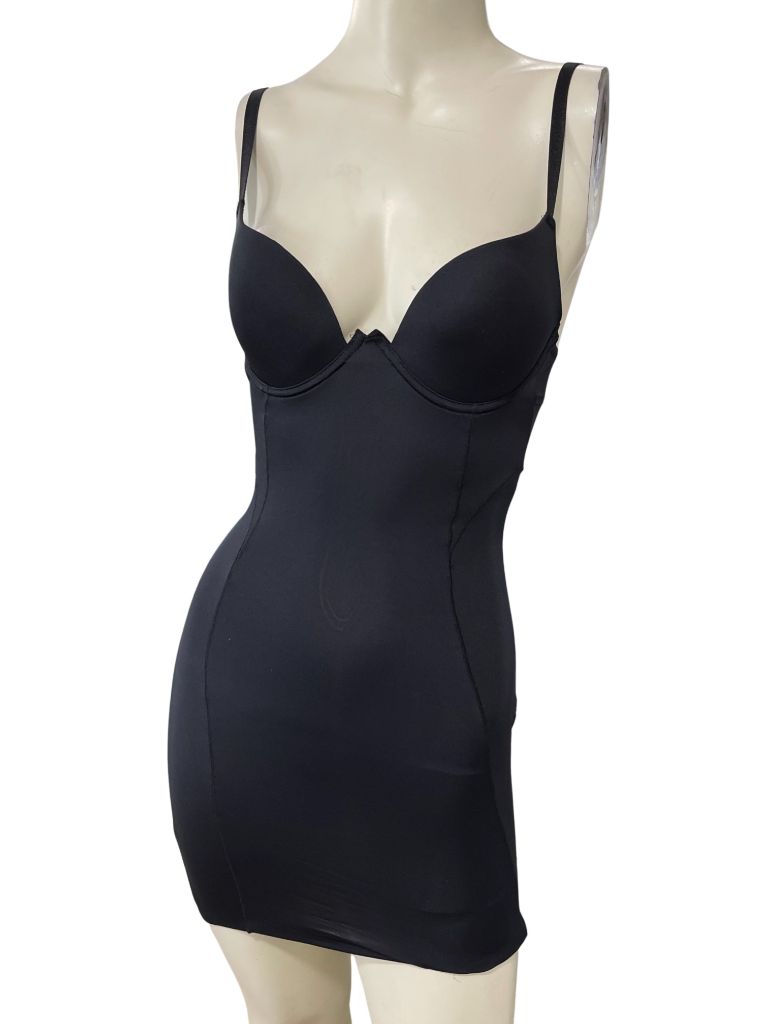 Black Underwire Bra Shapewear Slip