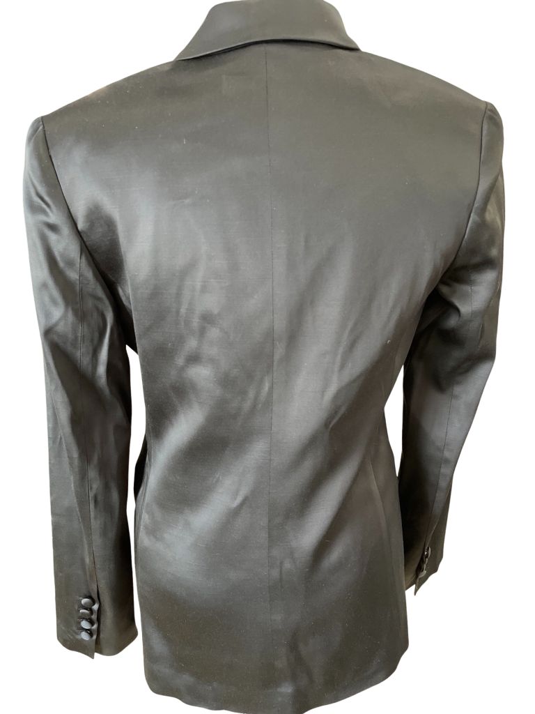 Body By Victoria Black Satin Blazer