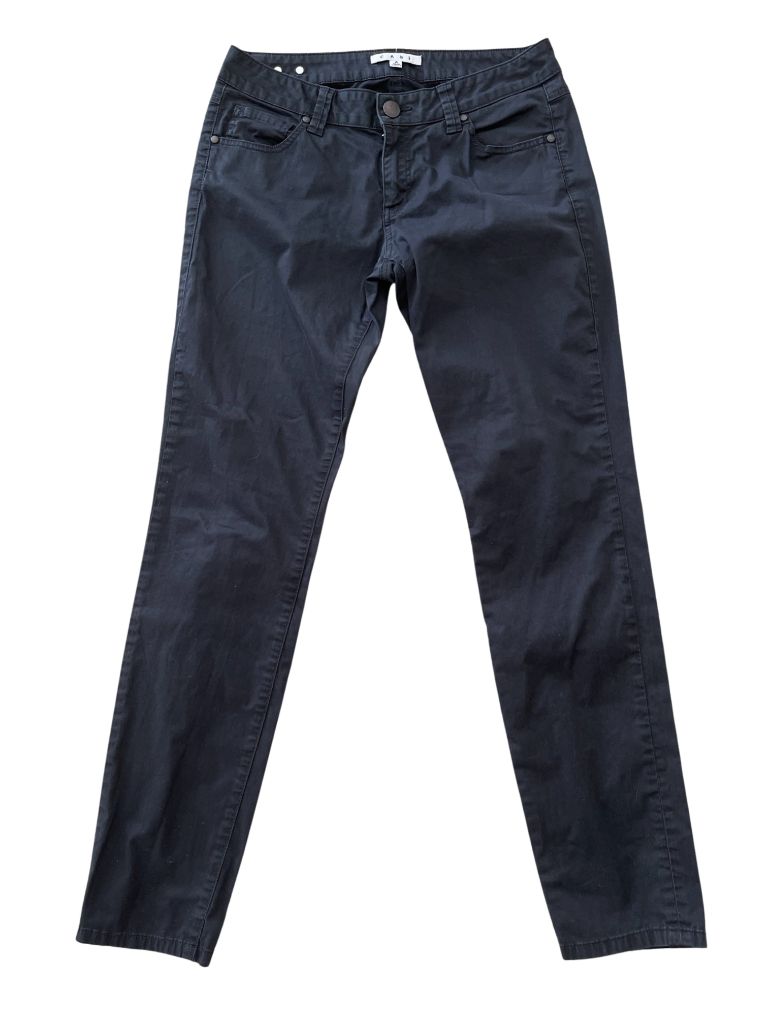 Cabi Black Sateen Bree Stretch Skinny Ankle Pants