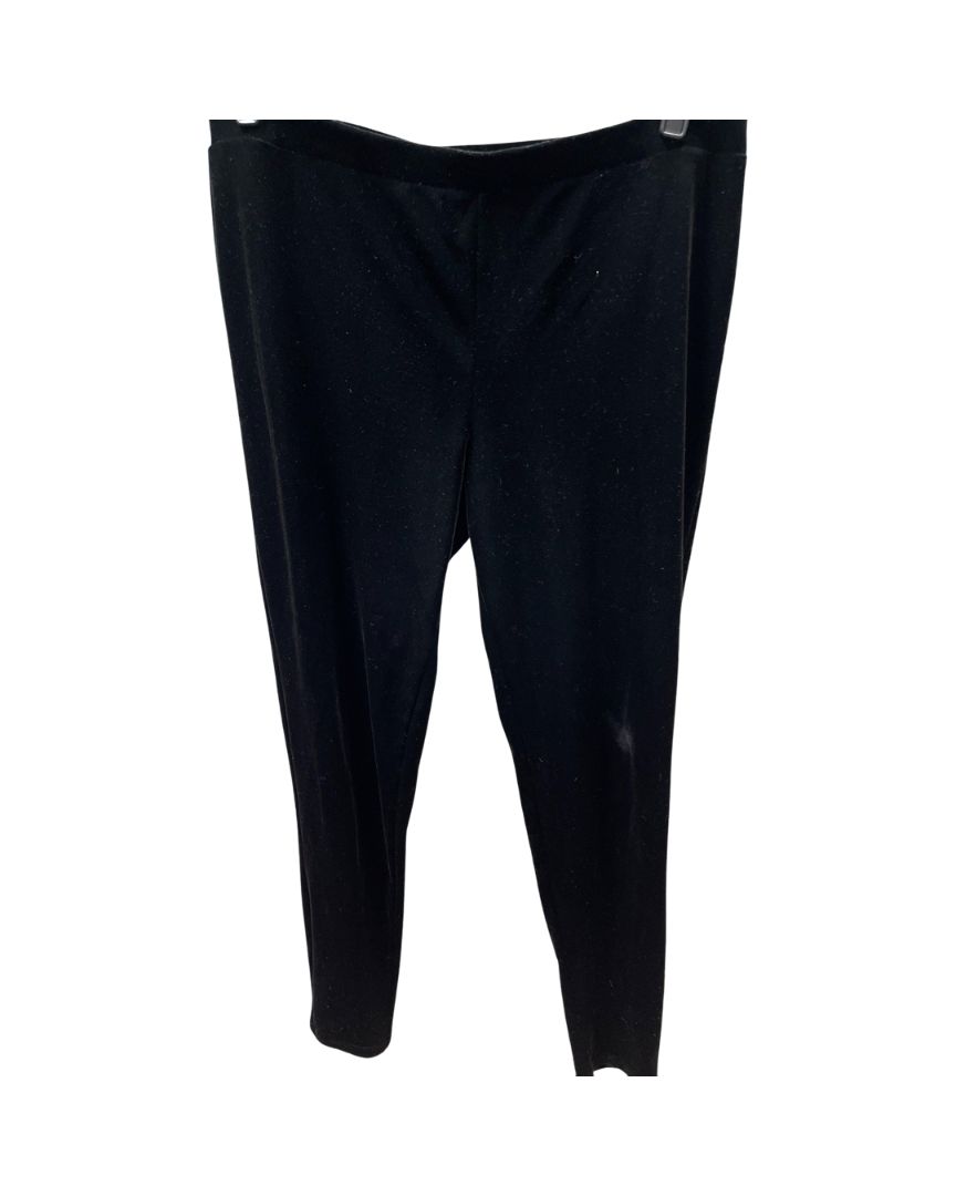 Chico's Black Velvet Pull On Pants