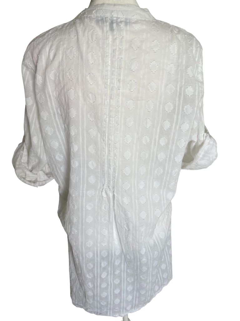 Club Z Collection White Button Up Blouse