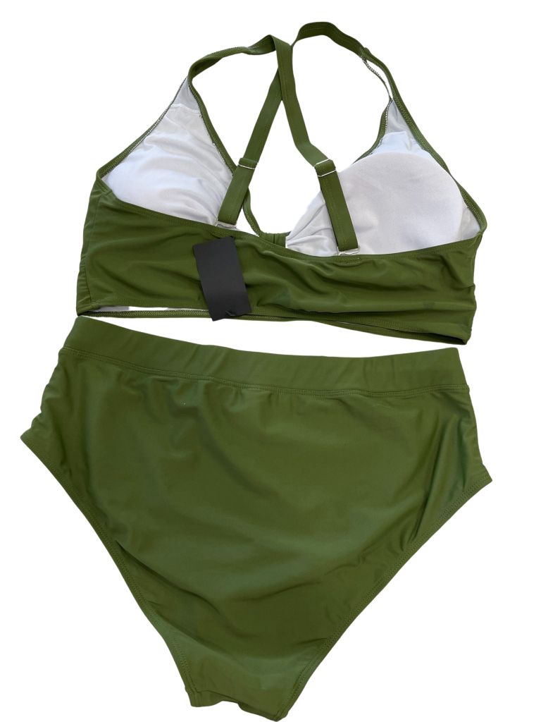 Daci Olive Swim Two-Piece with High Waist