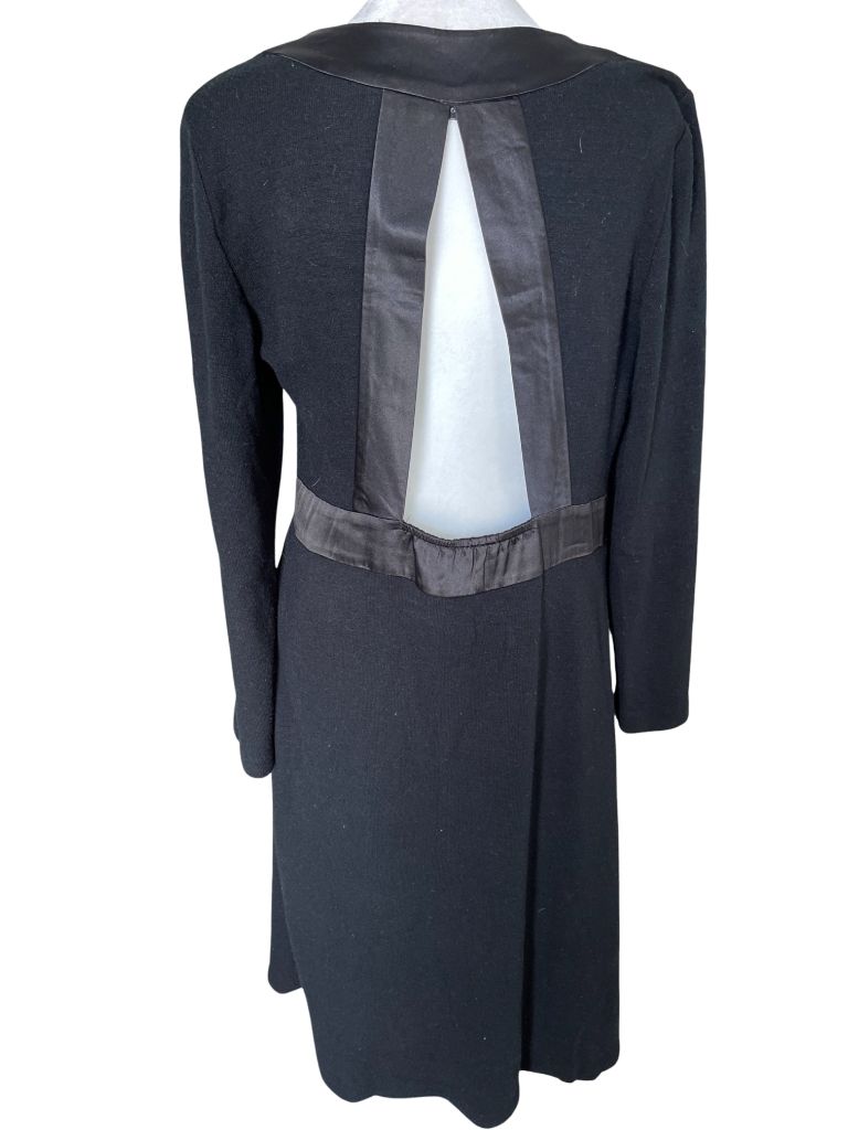 Diane Von Furstenberg Black Overpiece with Tie