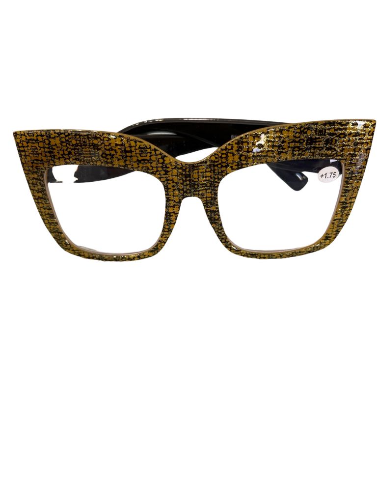 FEISEDY Yellow Reading Glasses 1.75 (new without tags)