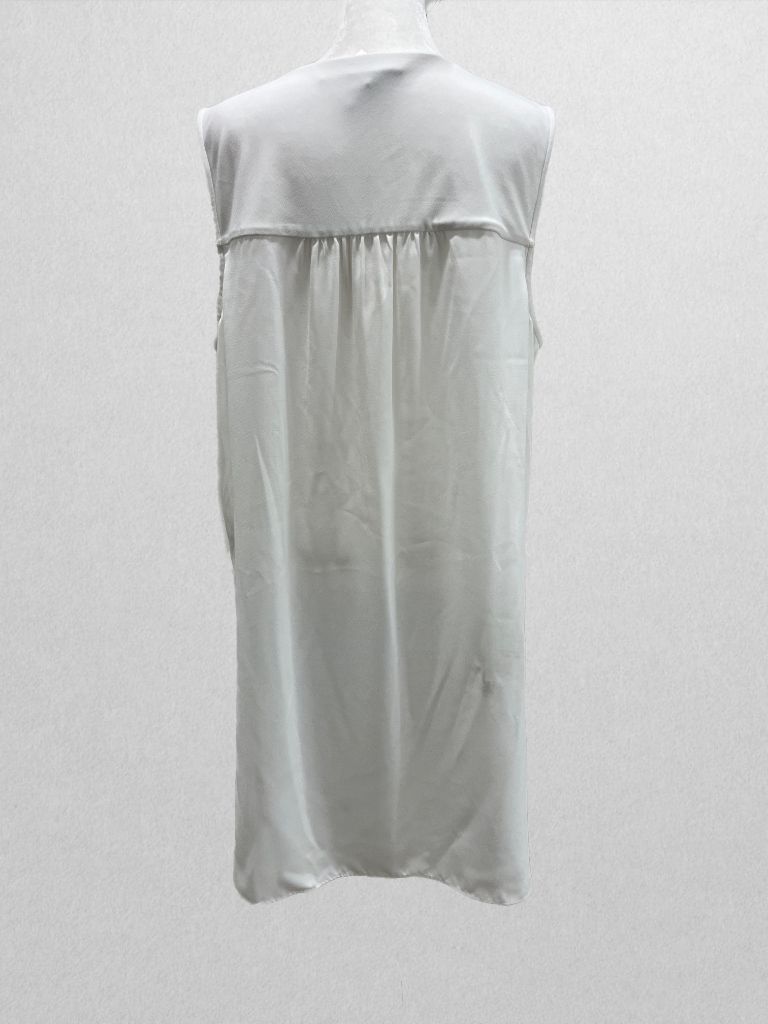 Alfani White High Low Tie Front Tank