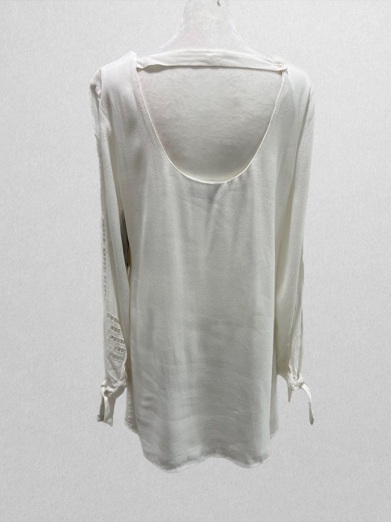 Lulus White Mini Dress with Split Long Sleeves (NWT)