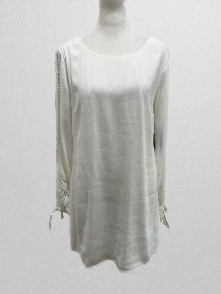 Lulus White Mini Dress with Split Long Sleeves (NWT)