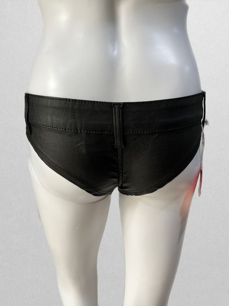 Top Trends Basic Collection Black Denim High Cut Shorts