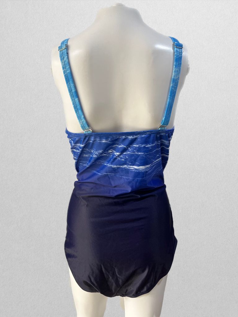 Ocean Blue Patterned Swimsuit