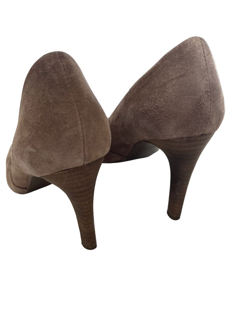 Franco Sarto Beige Suede Heels