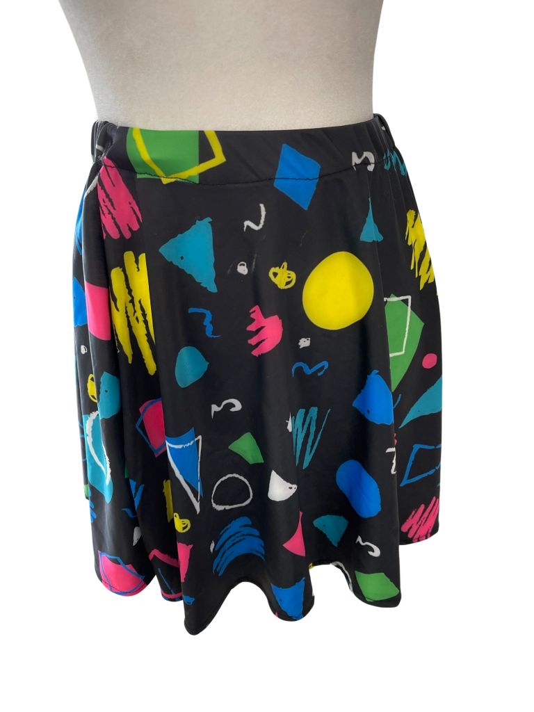 Geometric Shapes Multicolor Skirt