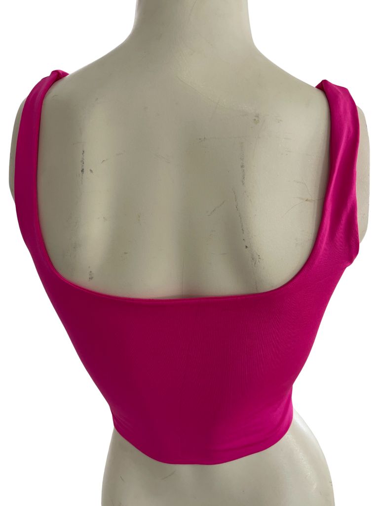 Hot Pink Crop Tank Top