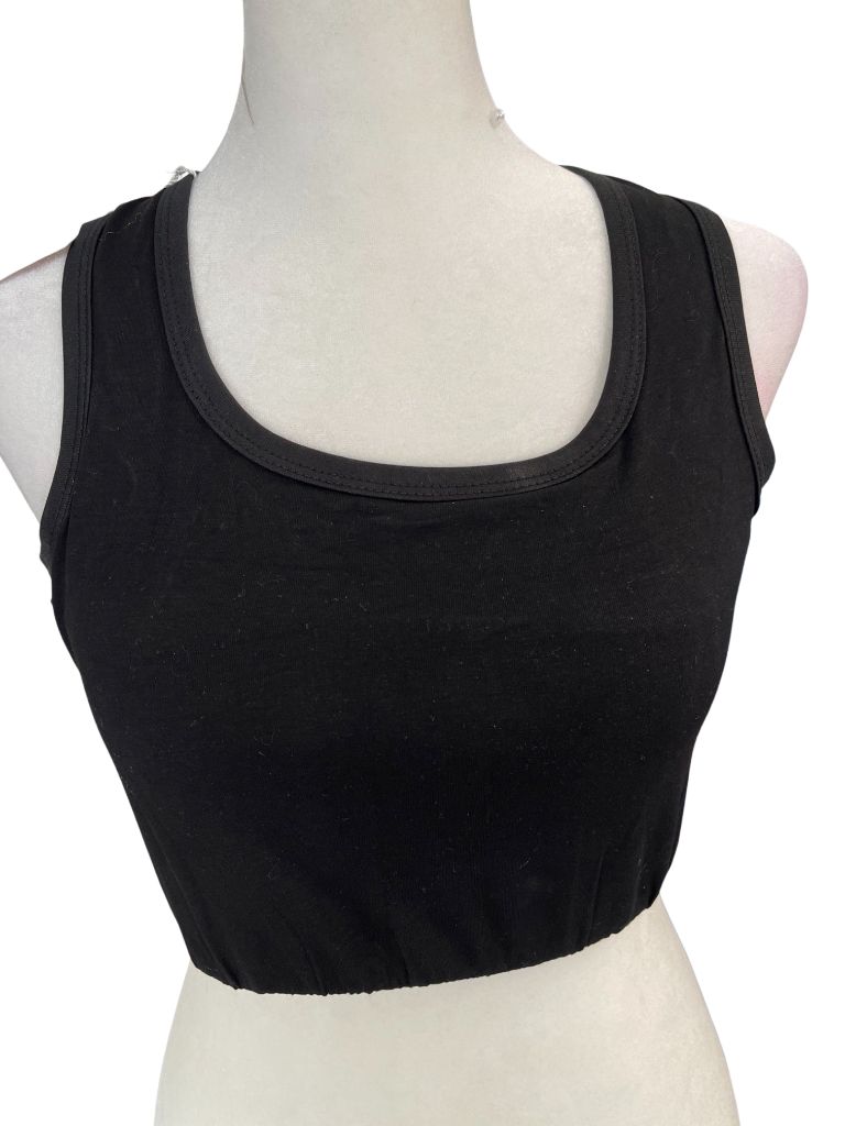 Huji Black Chest Binding Tank Bra