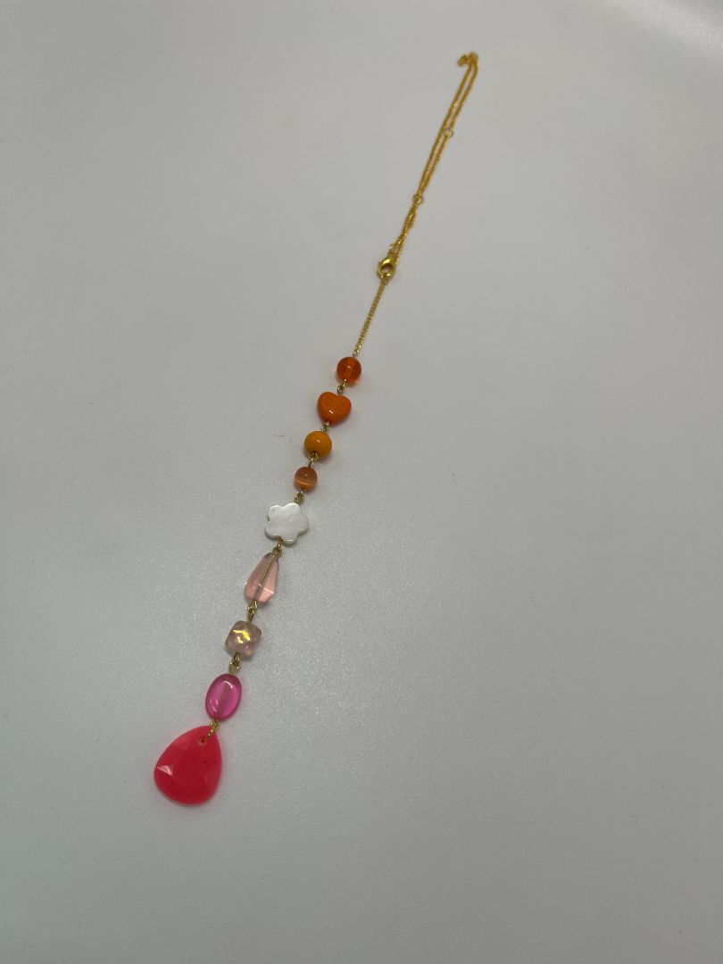 Lesbian Pride Flag Sun Catcher Beaded Car Charm + Accessory Decor | Handmade