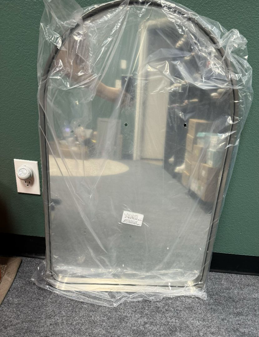 Andy Star Silver Metal Frame Mirror