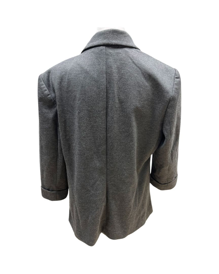 Lauren Conrad Open Front Grey 3/4 Sleeve Blazer