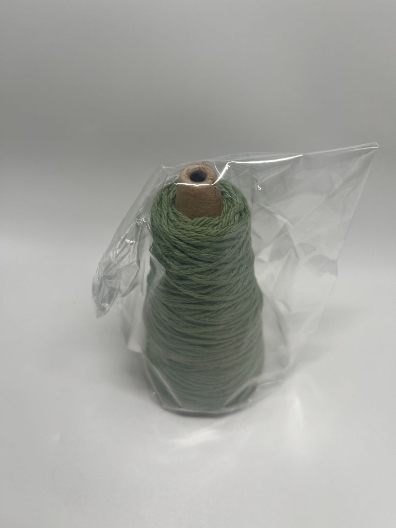 Green Crochet Thread Yarn Cone
