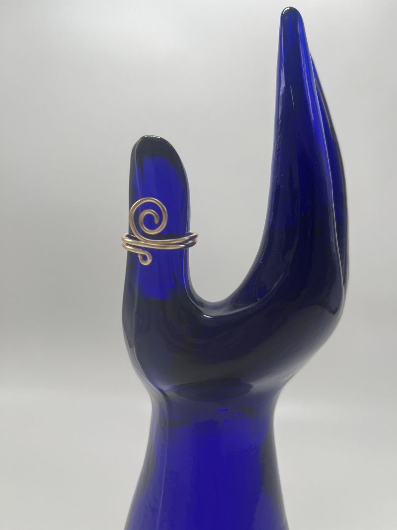 Spiral Ring Size 5 | Gold