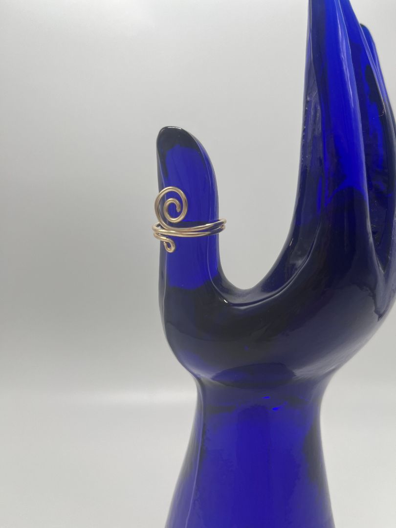 Spiral Ring Size 5 | Gold