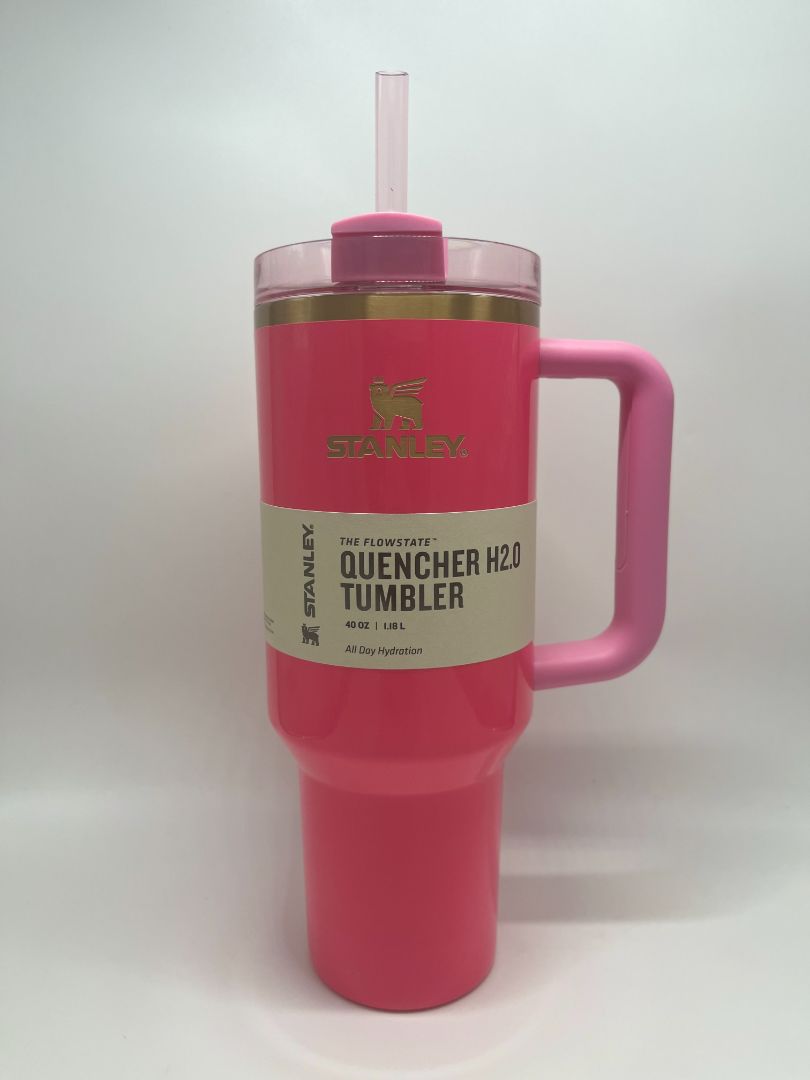 Stanley 40oz Pink Parade The Flowstate Quencher H2.0 Tumbler NIB