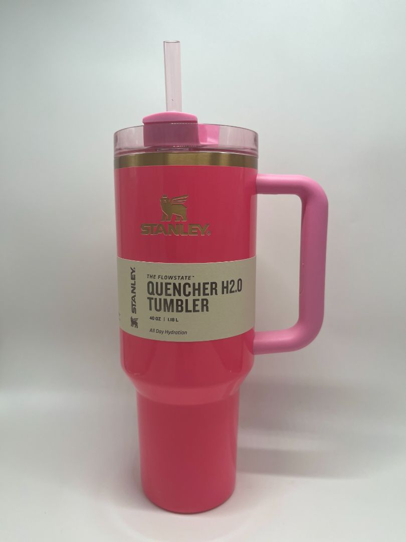 Stanley 40oz Pink Parade The Flowstate Quencher H2.0 Tumbler NIB