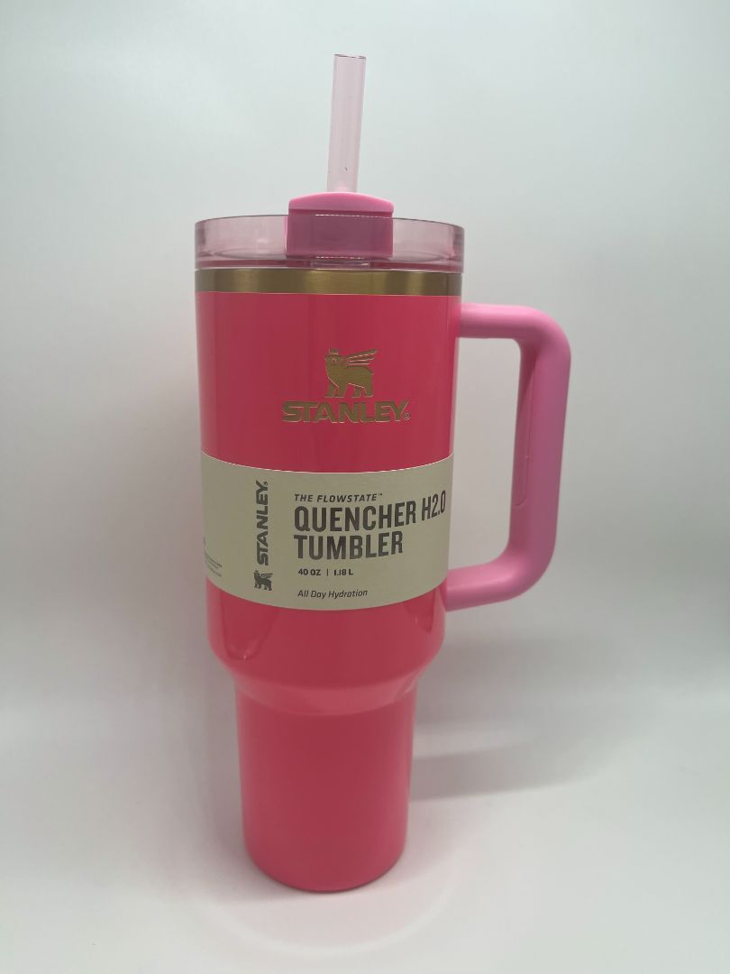 Stanley 40oz Pink Parade The Flowstate Quencher H2.0 Tumbler NIB