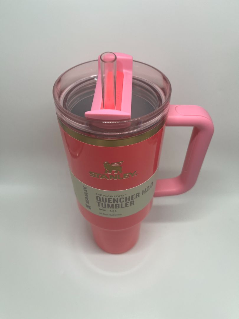 Stanley 40oz Pink Parade The Flowstate Quencher H2.0 Tumbler NIB