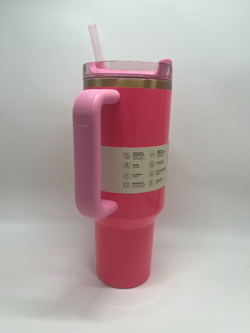 Stanley 40oz Pink Parade The Flowstate Quencher H2.0 Tumbler NIB