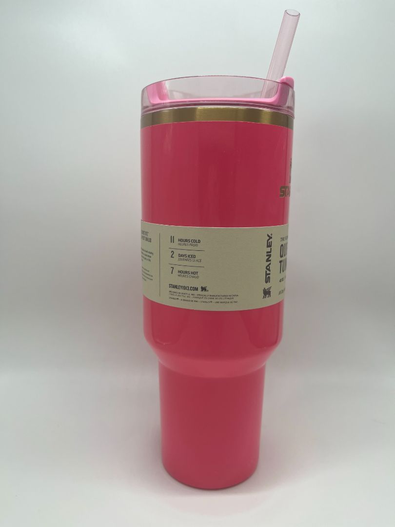 Stanley 40oz Pink Parade The Flowstate Quencher H2.0 Tumbler NIB