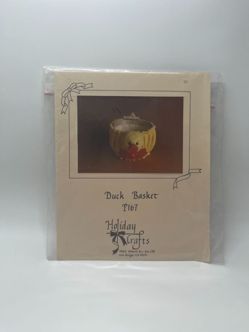 Duck Basket P167 Sewing Pattern & Instructions by Holiday Crafts