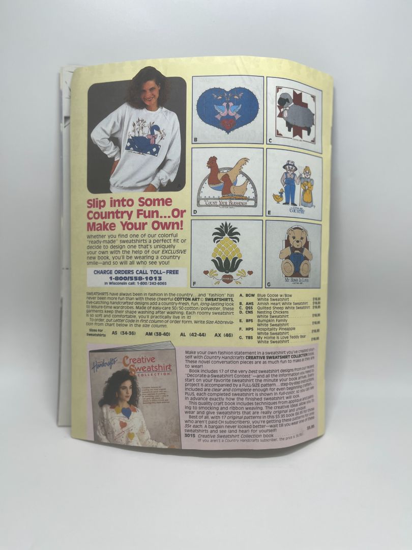 Vintage Country Handcrafts Spring 1988 Craft & Pattern Magazine