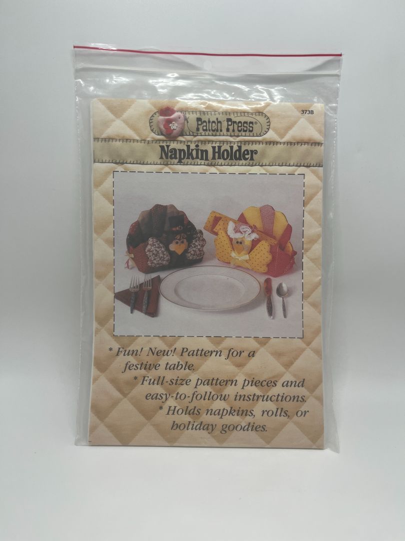 Vintage Patch Press 373B Festive Turkey Napkin Holder Sewing Pattern