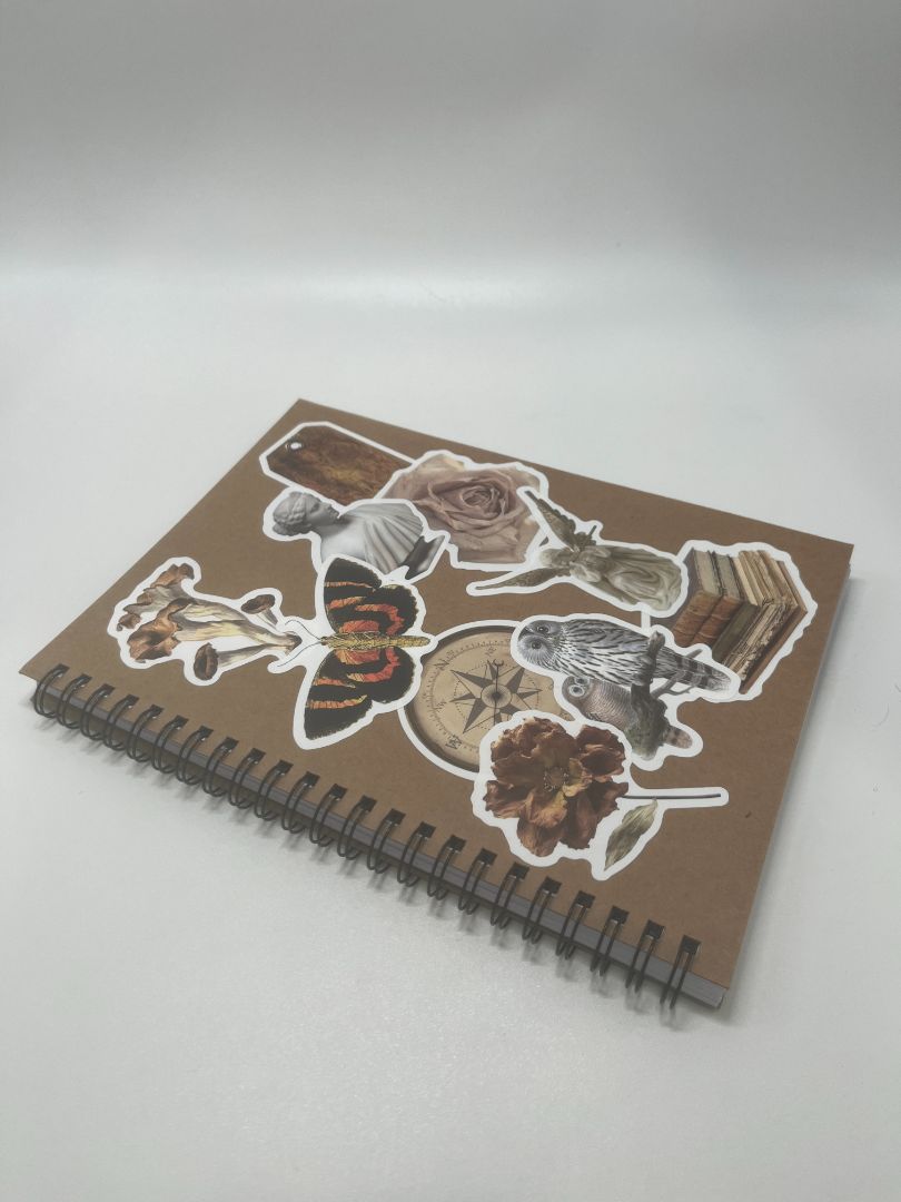 Handcrafted Vintage Collage Art Lined Journal