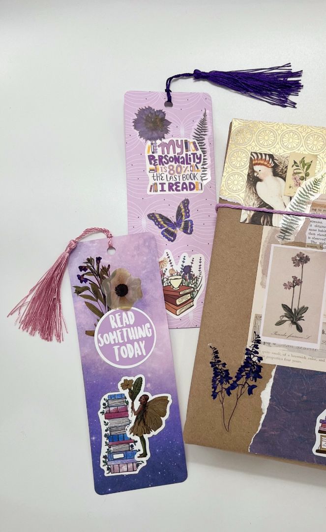 Hand Crafted Bookmark | Collage Art Style