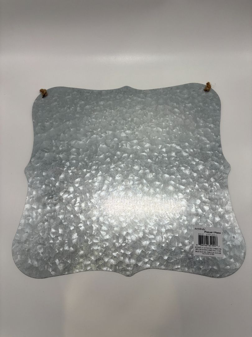 Artminds Silver-Toned Metal Large Hanging Plaque