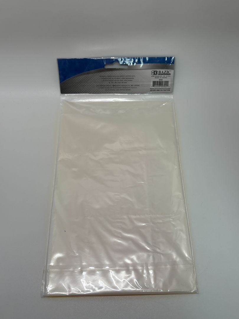 Bazic Yellow 4 PC Stencils Set