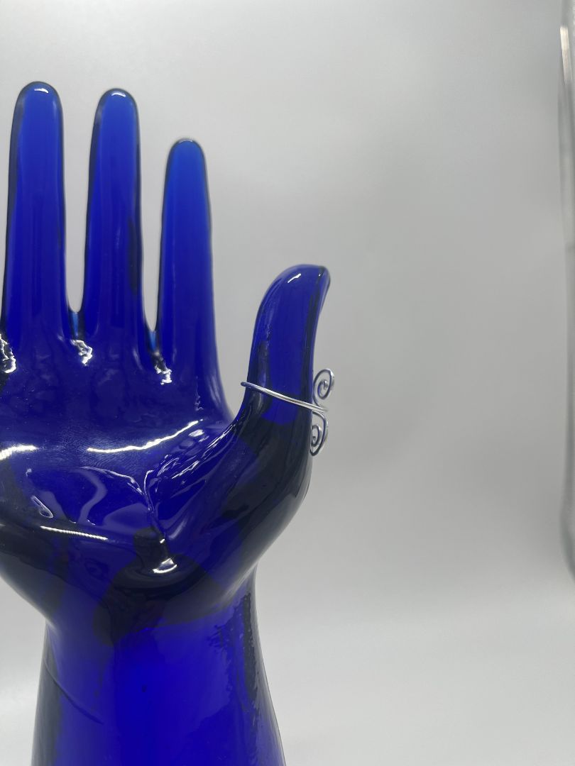 Double Spiral Silver Wire Ring Size 8.5 | Adjustable | Handmade