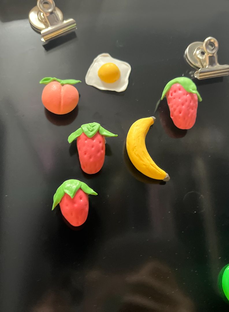 Egg Modeling Clay Magnet | Handmade