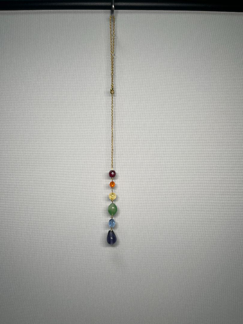 LGBTQ+ Pride Gold Beaded Car Charm & Accessory | Handmade