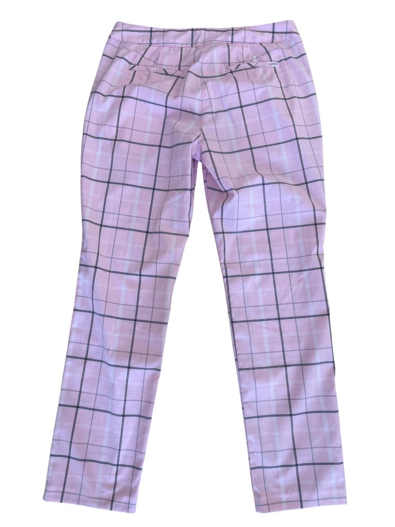 Izod Pink/Black Plaid Cool FX Stretch Golf Pants